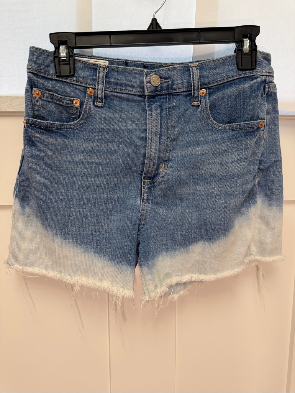 GAP Dip-Dye Frayed Hem Denim Shorts